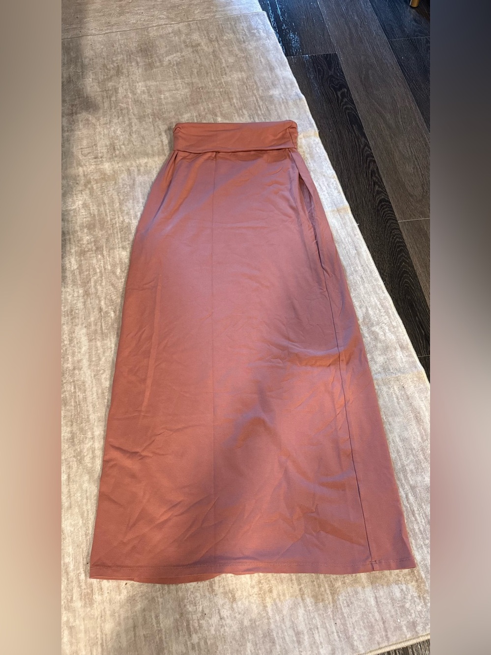 aerie Maxi Skirt in Dusty Rose Mauve